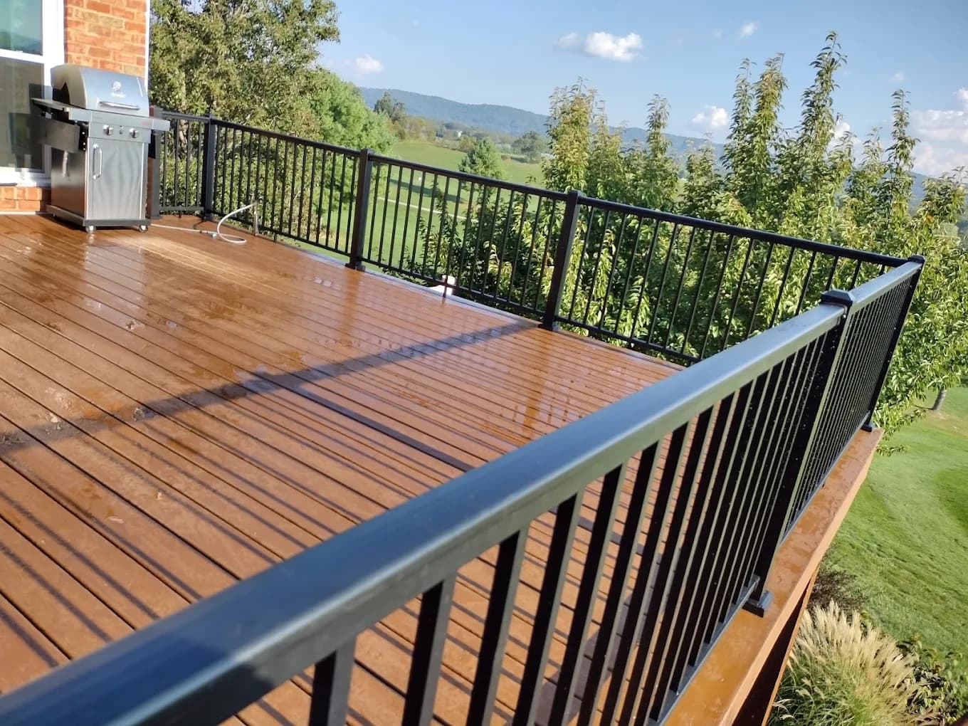 Modern Black Aluminum Railing